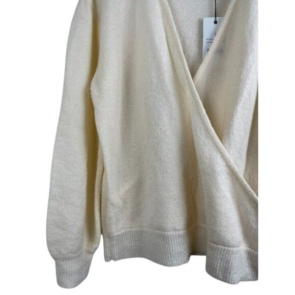 NA-KD Women V-Neck Wrap Long Sleeve Sweater Size L - Picture 6 of 8